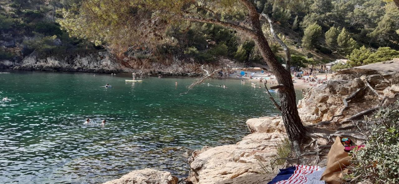 Petit coin de paradis au soleil près de la mer Saint-Cyr-sur-Mer Esterno foto